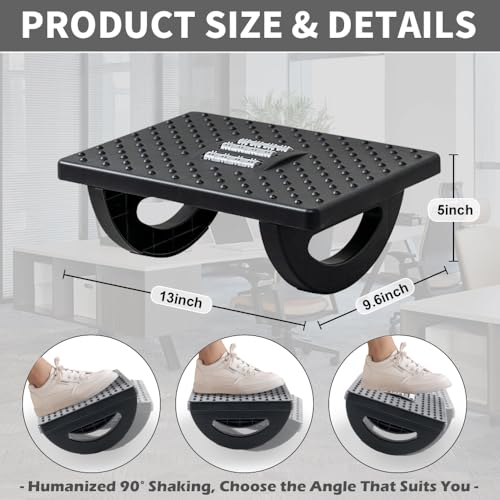 Minimalist CasaZenith Foot Rest for Under Desk at Set