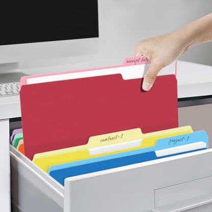 Eco-Friendly SUNEE File Folders, 30 Pack Manilla Folders 8.5 x 11, Essentials