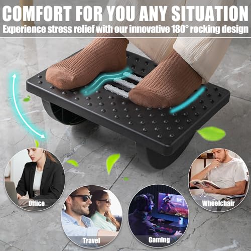 Minimalist CasaZenith Foot Rest for Under Desk at Set