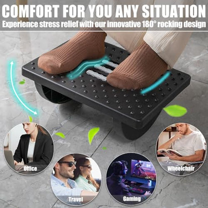 Minimalist CasaZenith Foot Rest for Under Desk at Set
