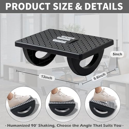 Minimalist CasaZenith Foot Rest for Under Desk at Set
